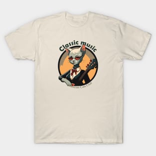 Classic Music Musician Cat T-Shirt